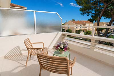 Chambre vue mer à l'Hôtel Le Kallisté Hyères L'Ayguade